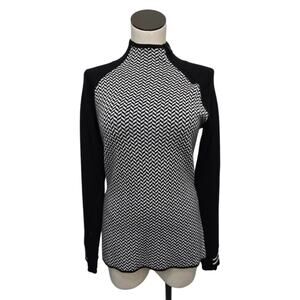 Smartwool Black and White Cowl Neck Sweater